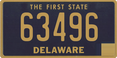 DE license plate 63496
