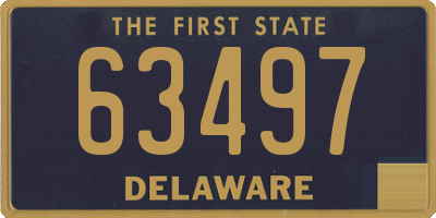 DE license plate 63497