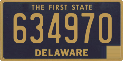 DE license plate 634970
