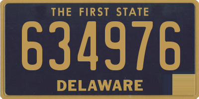 DE license plate 634976