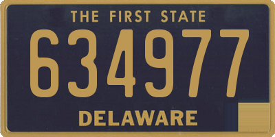 DE license plate 634977