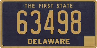 DE license plate 63498