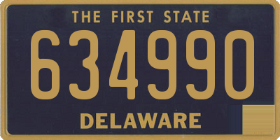 DE license plate 634990