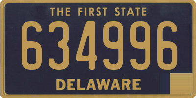 DE license plate 634996