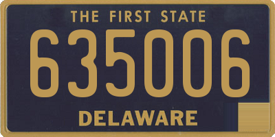 DE license plate 635006