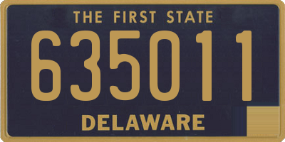 DE license plate 635011