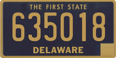 DE license plate 635018