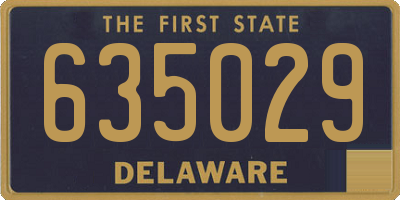 DE license plate 635029