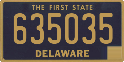 DE license plate 635035