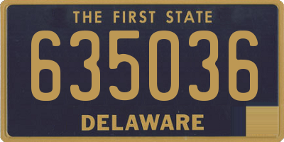 DE license plate 635036