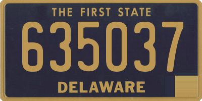 DE license plate 635037