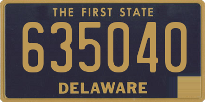 DE license plate 635040