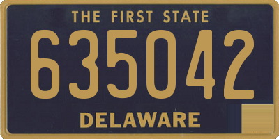 DE license plate 635042