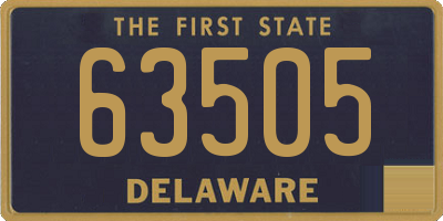 DE license plate 63505