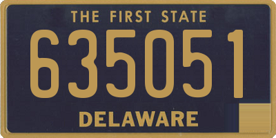 DE license plate 635051