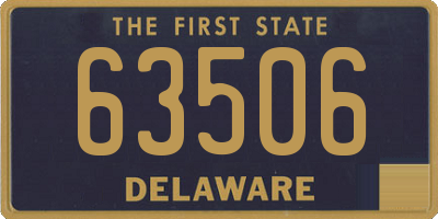 DE license plate 63506