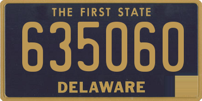 DE license plate 635060
