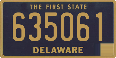 DE license plate 635061