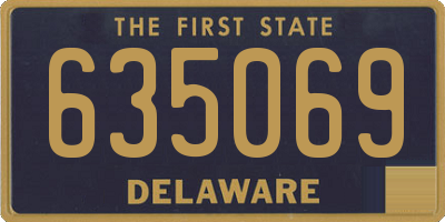 DE license plate 635069