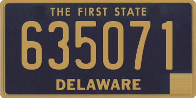 DE license plate 635071