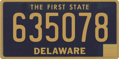 DE license plate 635078