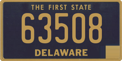DE license plate 63508