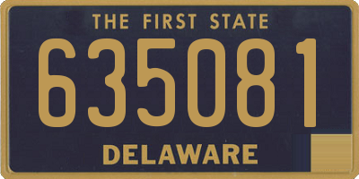 DE license plate 635081