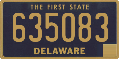 DE license plate 635083
