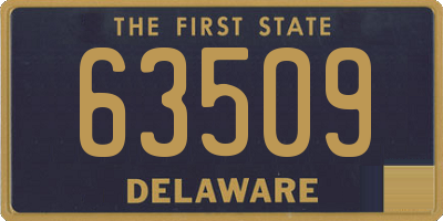 DE license plate 63509