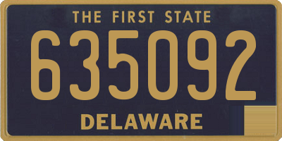 DE license plate 635092