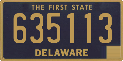 DE license plate 635113