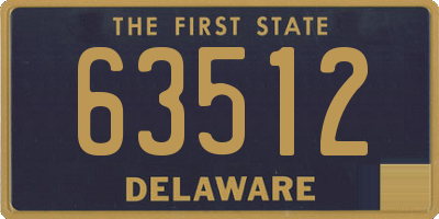 DE license plate 63512