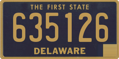 DE license plate 635126