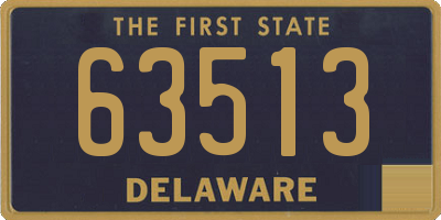 DE license plate 63513