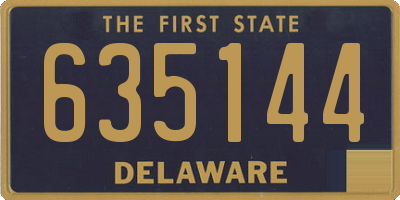 DE license plate 635144