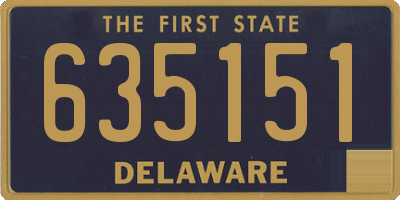 DE license plate 635151