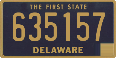 DE license plate 635157