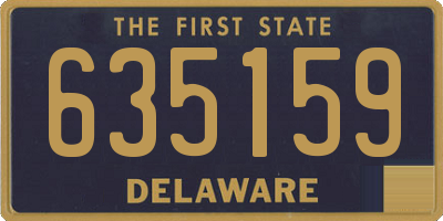 DE license plate 635159