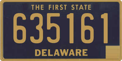 DE license plate 635161