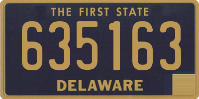 DE license plate 635163