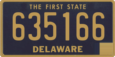 DE license plate 635166