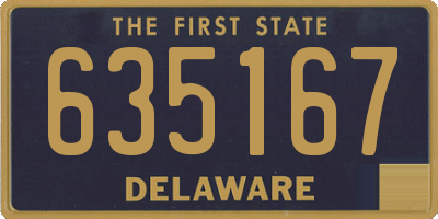 DE license plate 635167