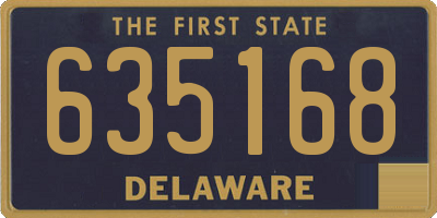 DE license plate 635168