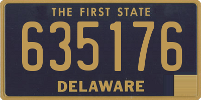 DE license plate 635176