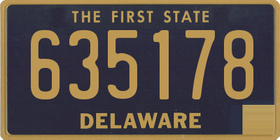 DE license plate 635178