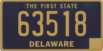 DE license plate 63518