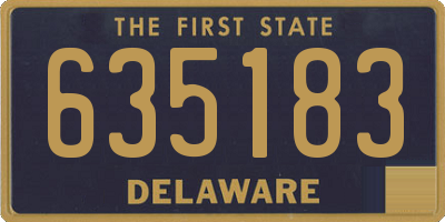 DE license plate 635183