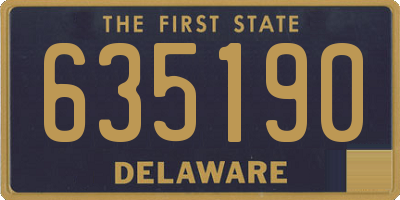 DE license plate 635190