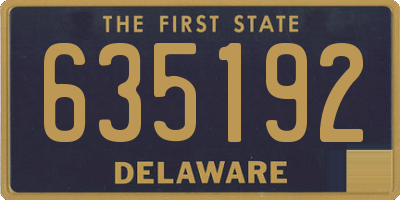 DE license plate 635192