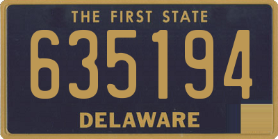 DE license plate 635194